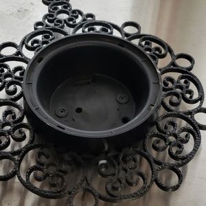 Black filigree wall art